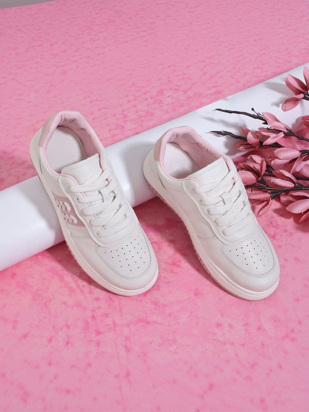 The Roadster Lifestyle Co Women Round Toe Lace-Ups Sneakers - view 1