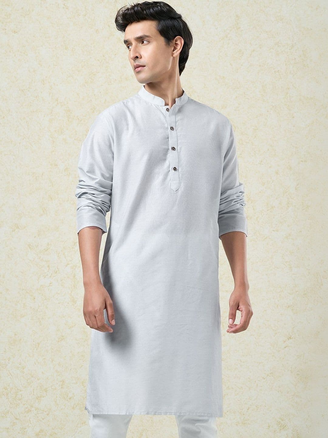indus route by Pantaloons Men Thread Work Pathani Kurta - view 1
