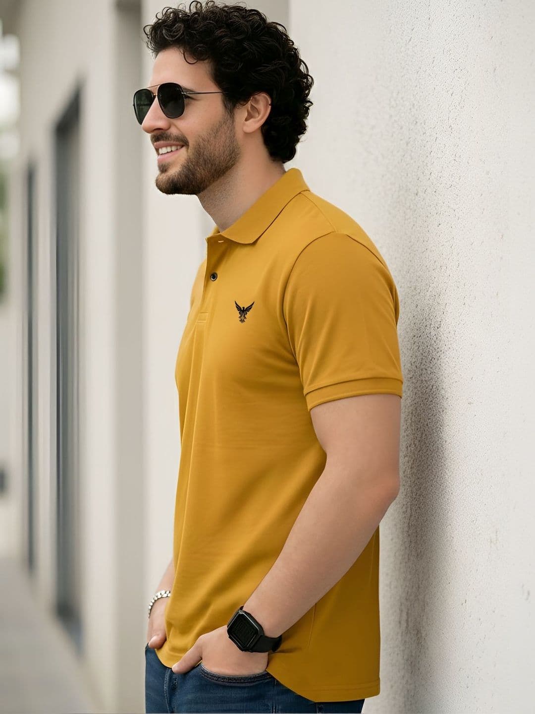 AUSK Men Checked Polo Collar T-shirt - view 1