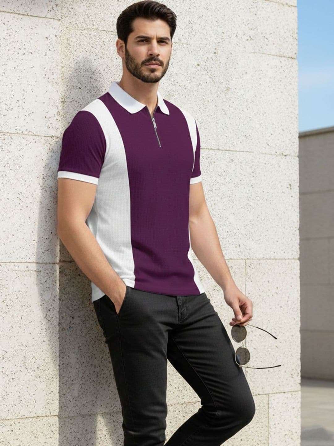 AUSK Men Polo Collar T-shirt - view 1