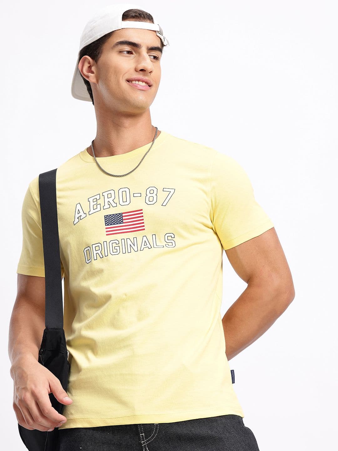 Aeropostale Brand Logo Printed Pure Cotton T-shirt - view 1