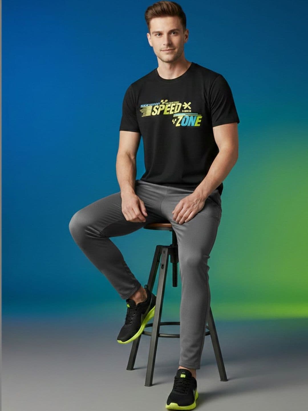 HRX by Hrithik Roshan Men Typography Printed T-shirt - view 1