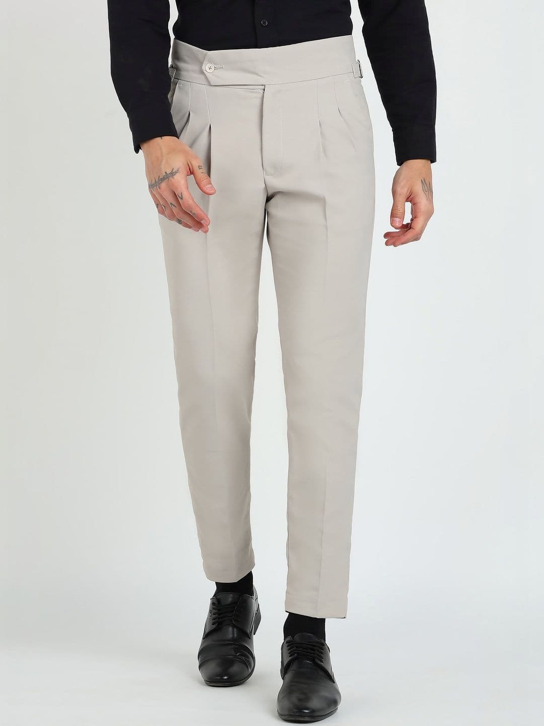 MANCREW Men Tailored Wrinkle Free Pleated Gurkha Pants - view 1