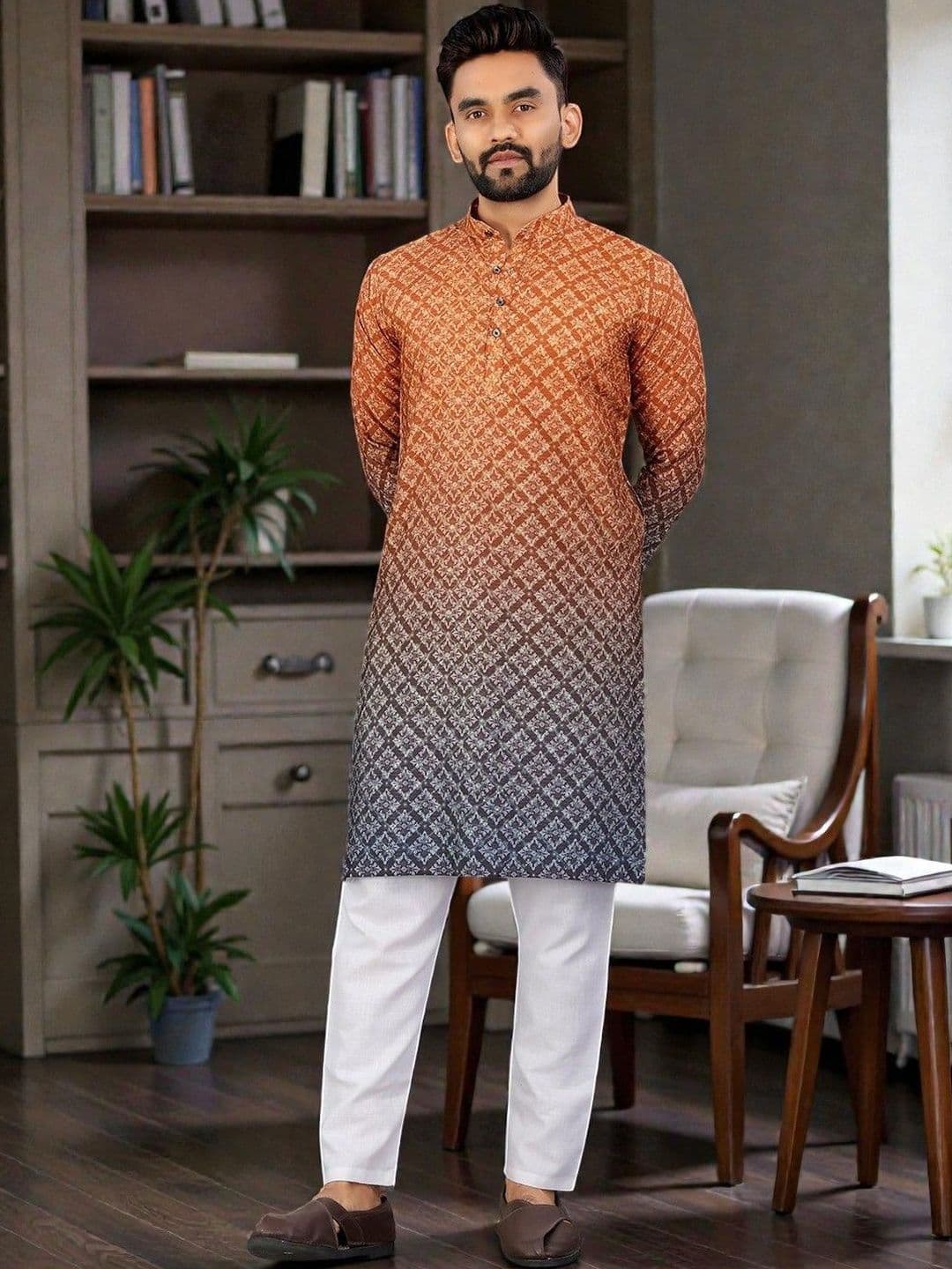 MAITHILI CREATION Men Embroidered Kurta - view 1