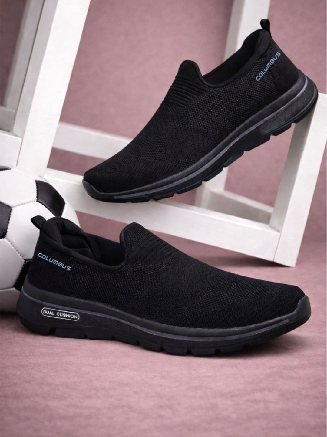 Columbus Men Woven Design Slip-On Sneakers - view 1