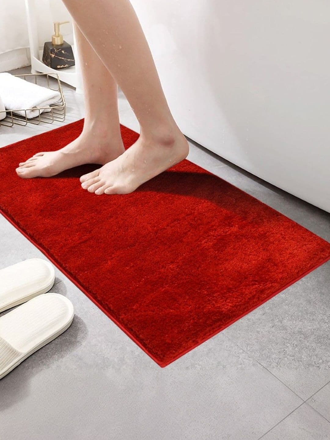 Myntra Elegant Homes Red Antiskid Doormat - view 1