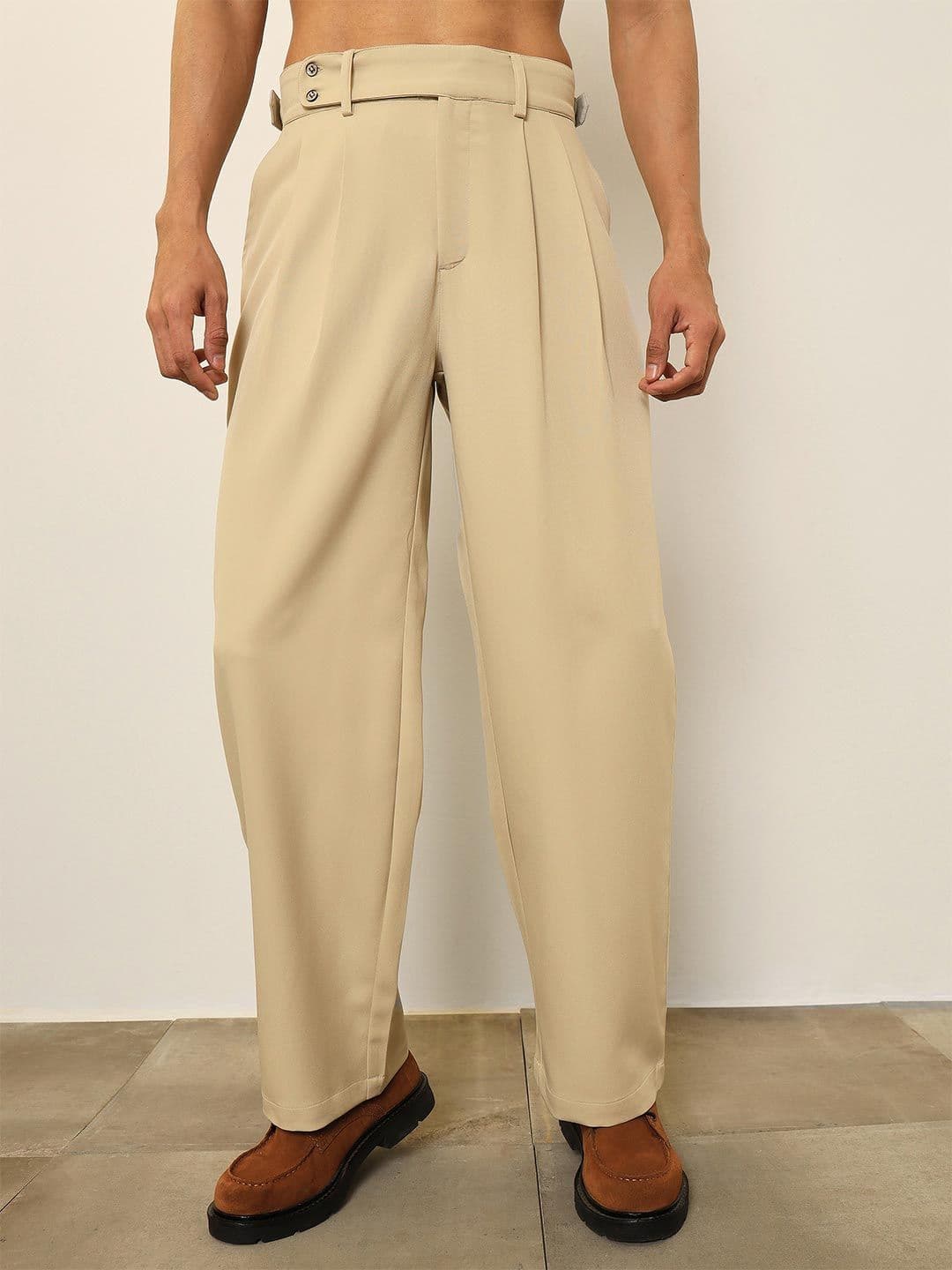 MASCLN SASSAFRAS Men Relaxed High-Rise Easy Wash Pleated Trousers - view 1