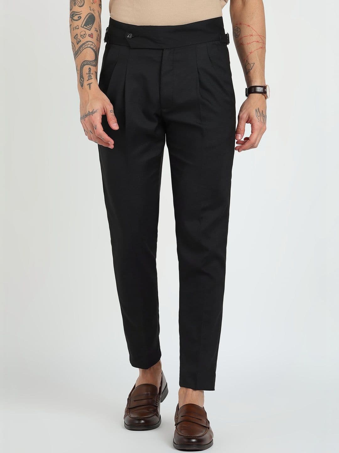 MANCREW Men Tailored Wrinkle Free Pleated Gurkha Pants - view 1