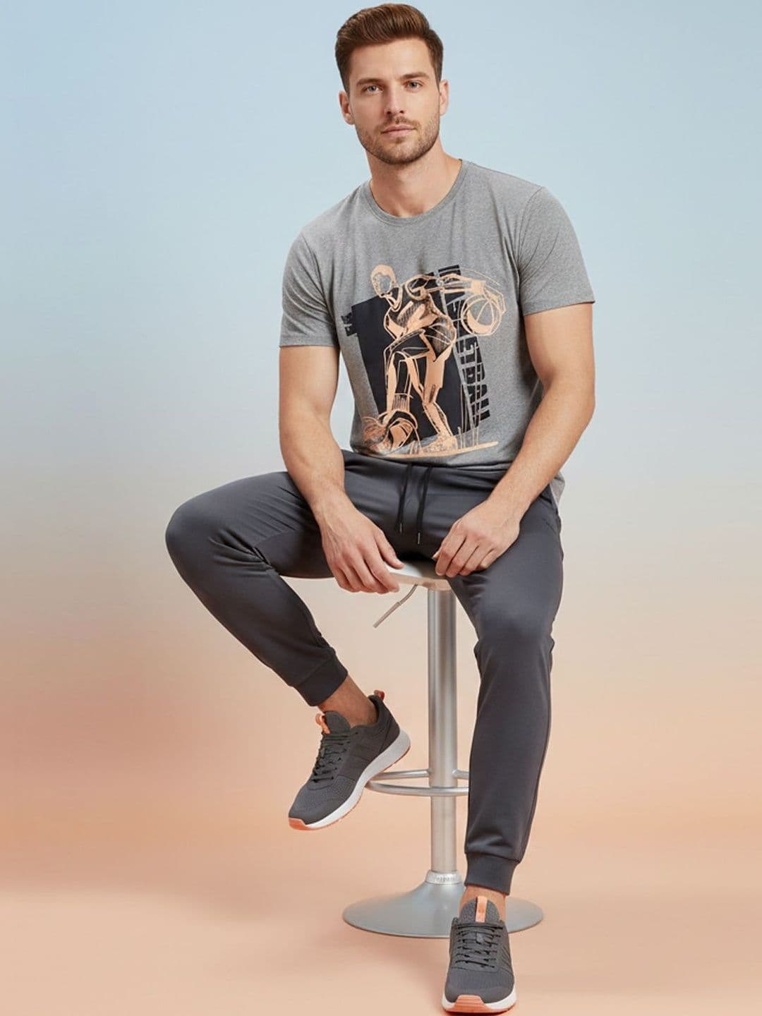 HRX by Hrithik Roshan Men Sports Printed T-shirt - view 1