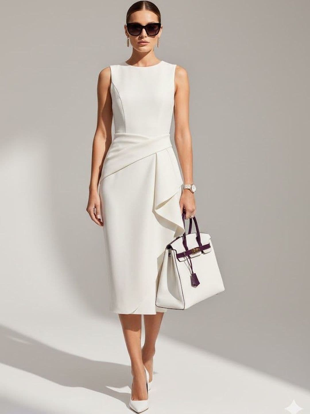 Suo Formal Sheath Midi Dress - view 1