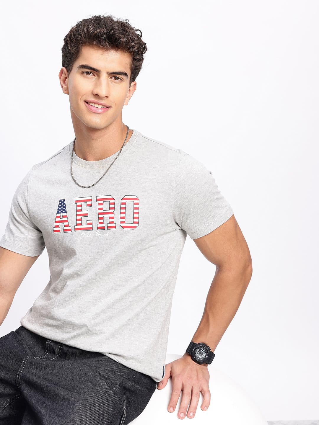 Aeropostale Brand Logo Printed T-shirt - view 1