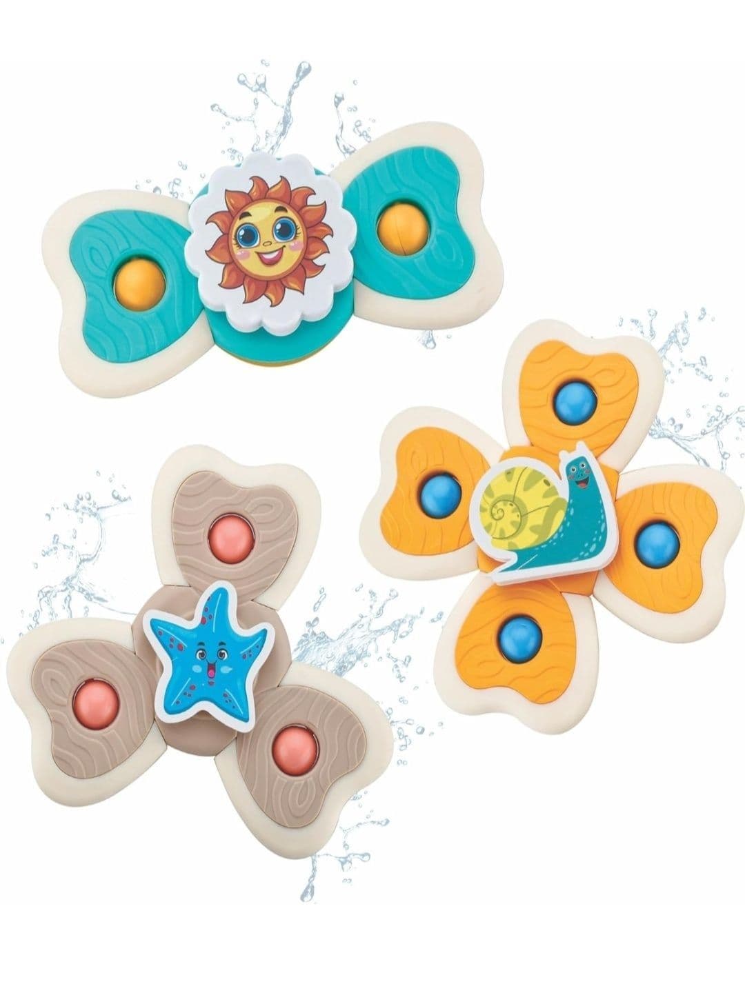 ARCADE TOYS Set of 3 BPA Free Spinner Activity Toys and Games - view 1