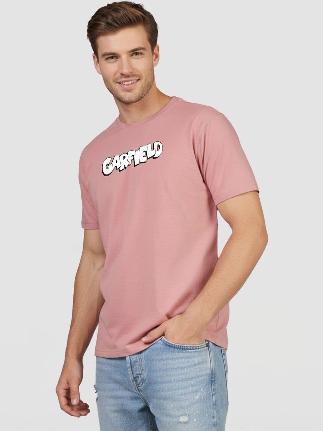 Greylongg Men Garfield Printed T-shirt - view 1