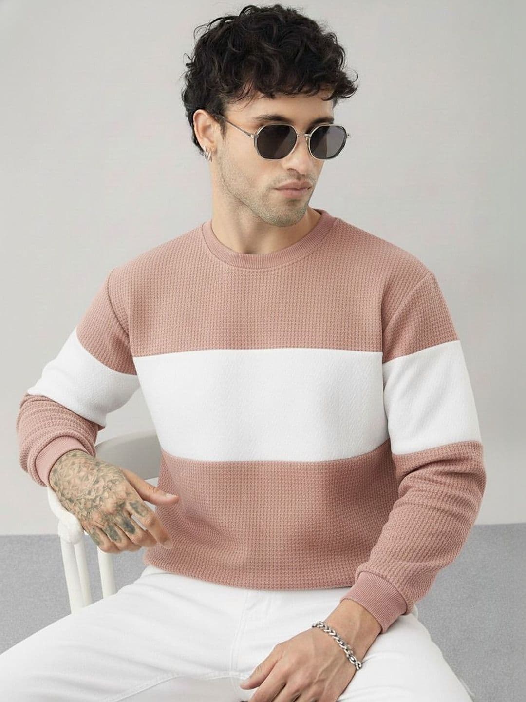 R.Code by The Roadster Life Co. Men Colourblocked T-shirt - view 1