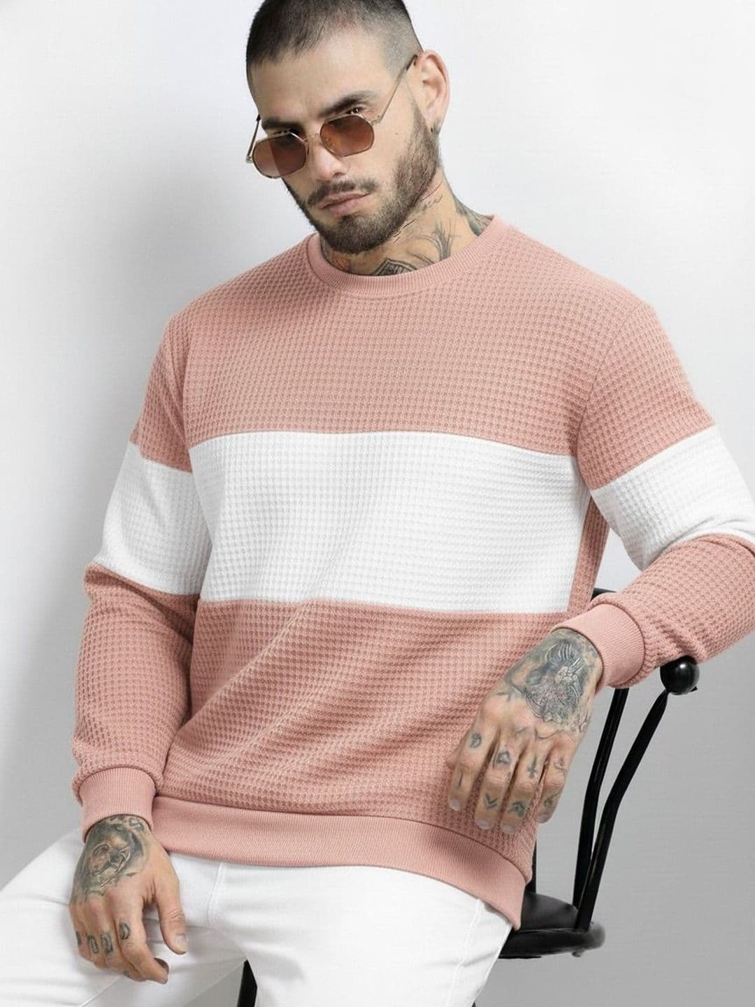 R.Code by The Roadster Life Co. Men Colourblocked T-shirt - view 1