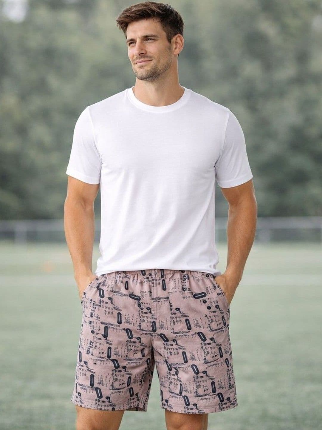 Mast & Harbour Printed Pure Cotton Mid-Rise Boxers - view 1