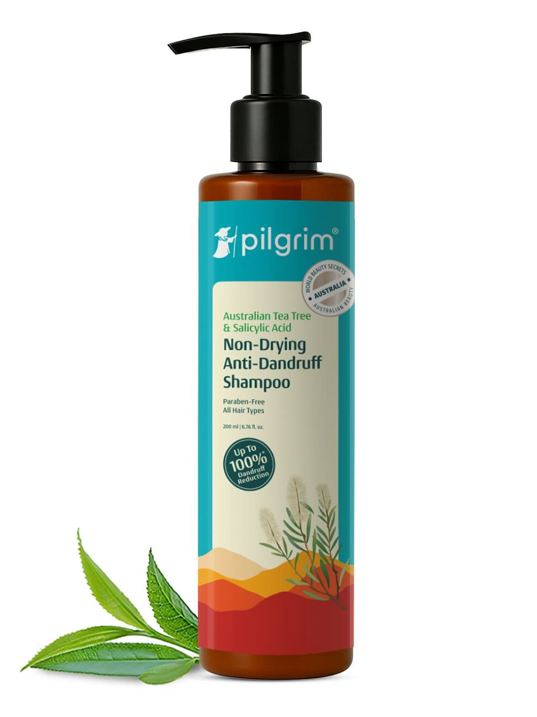 Pilgrim Australian Tea Tree Anti-Dandruff Shampoo With Salicylic Acid - 200 ml - view 1
