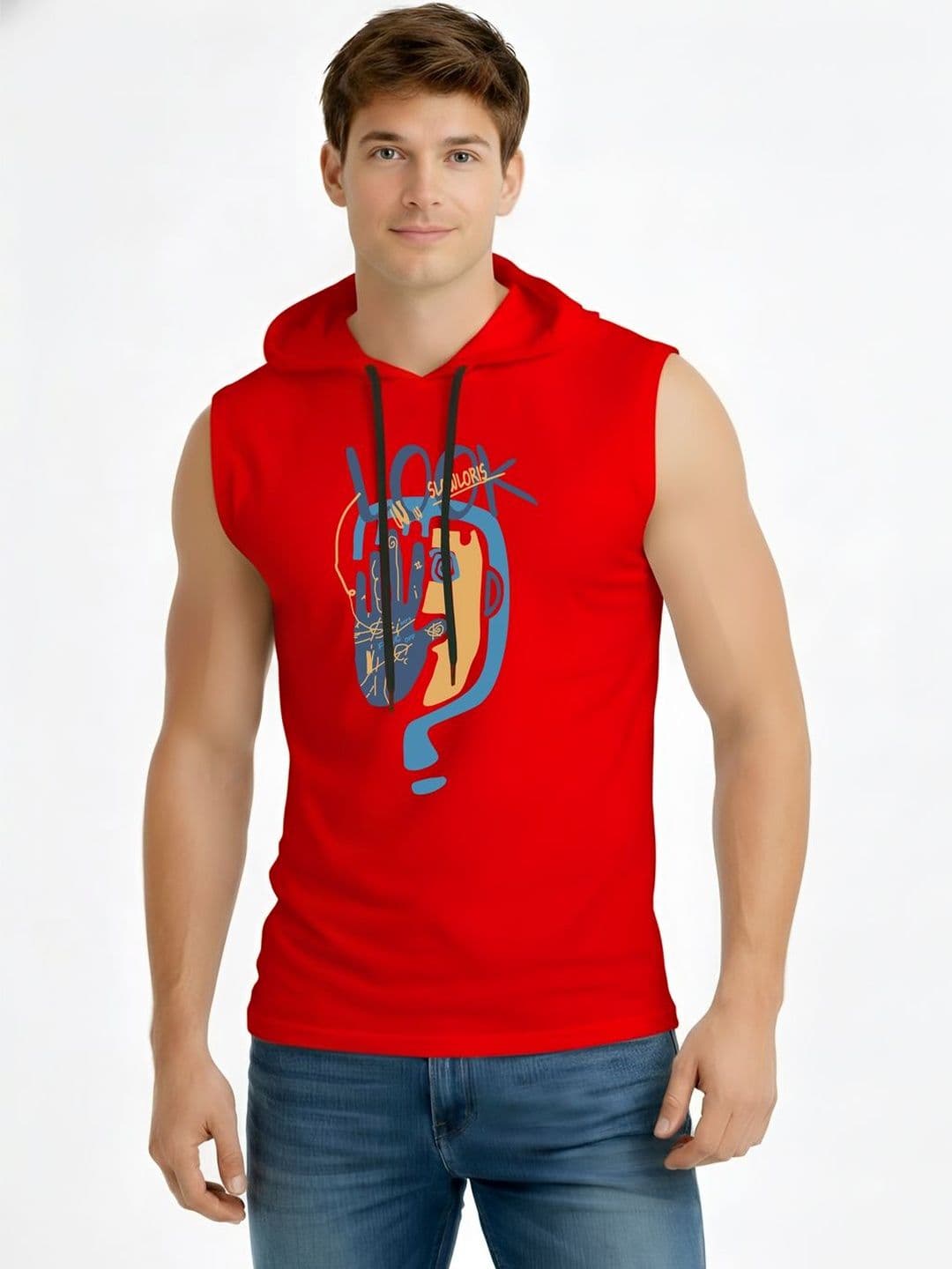 TEEFOX Men Printed Hooded T-shirt - view 1