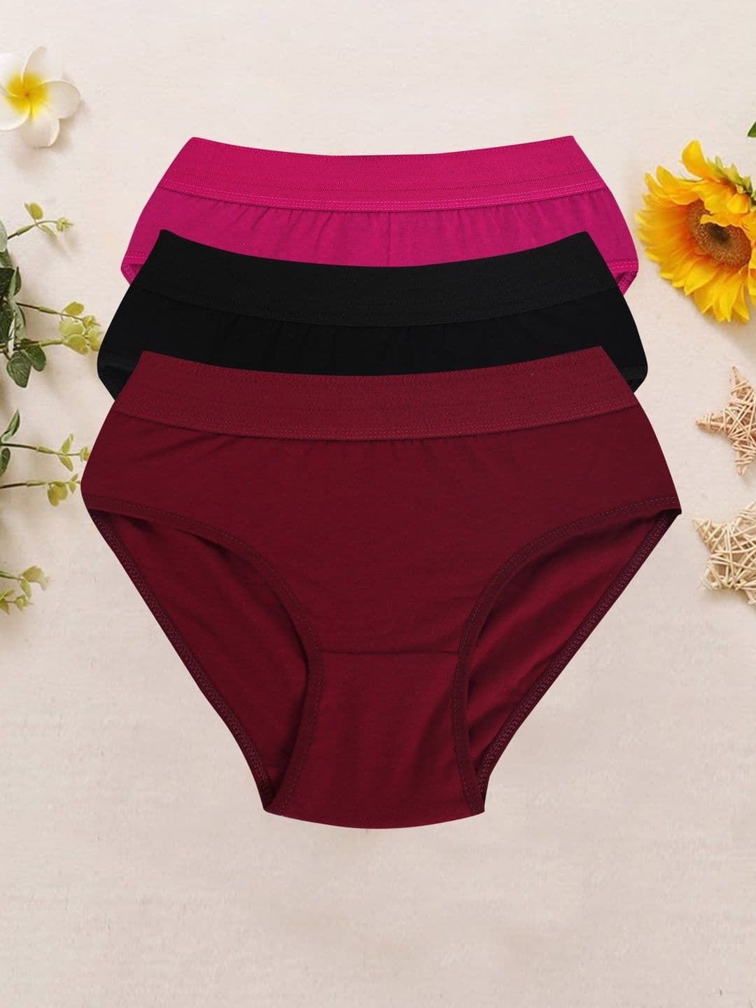 SHAVIDR ENTERPRISE Women Pack of 3 Anti Microbial Basic Briefs - view 1