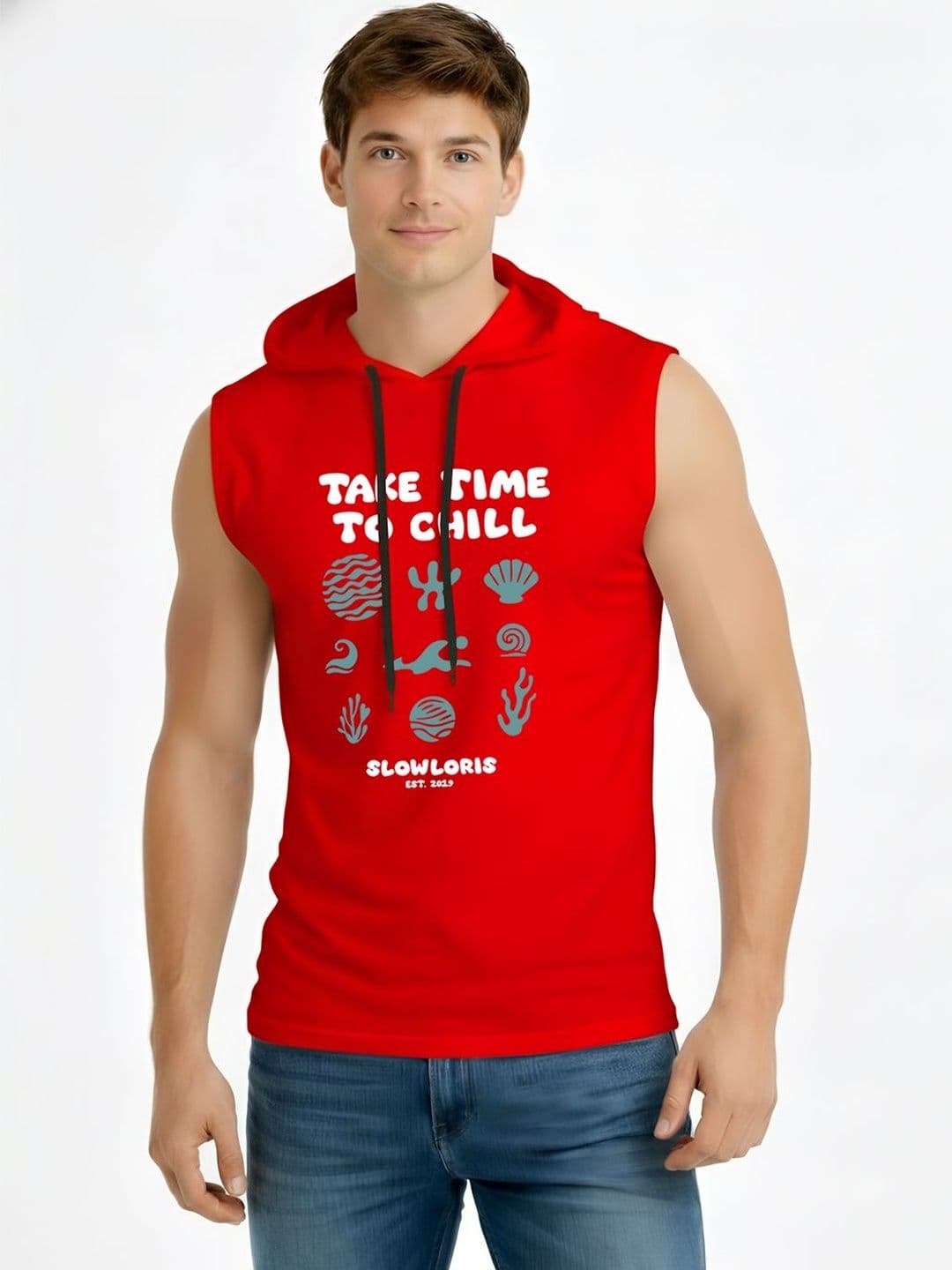 TEEFOX Men Printed Hooded T-shirt - view 1