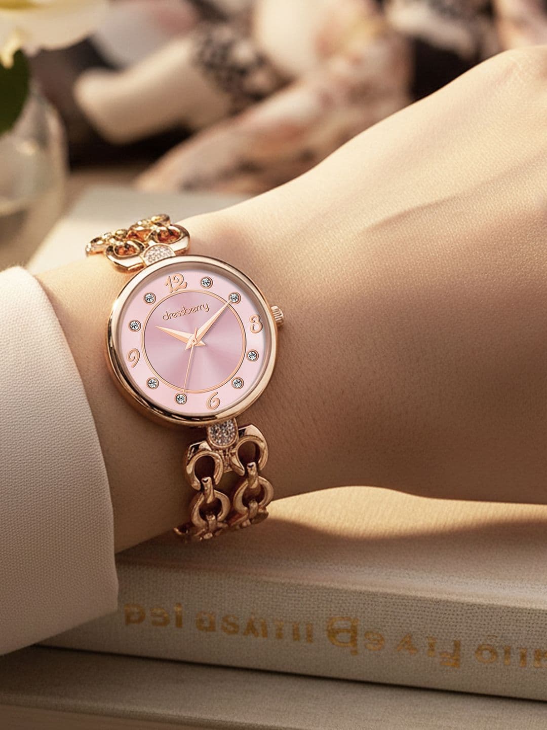 DressBerry Women Dial & Bracelet Style Straps Analogue Watch DB-048-PINK - view 1