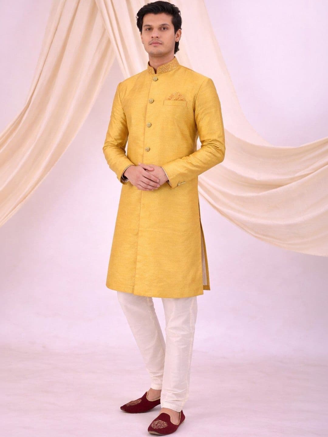 Desibutik Mandarin Collar Sherwani - view 1