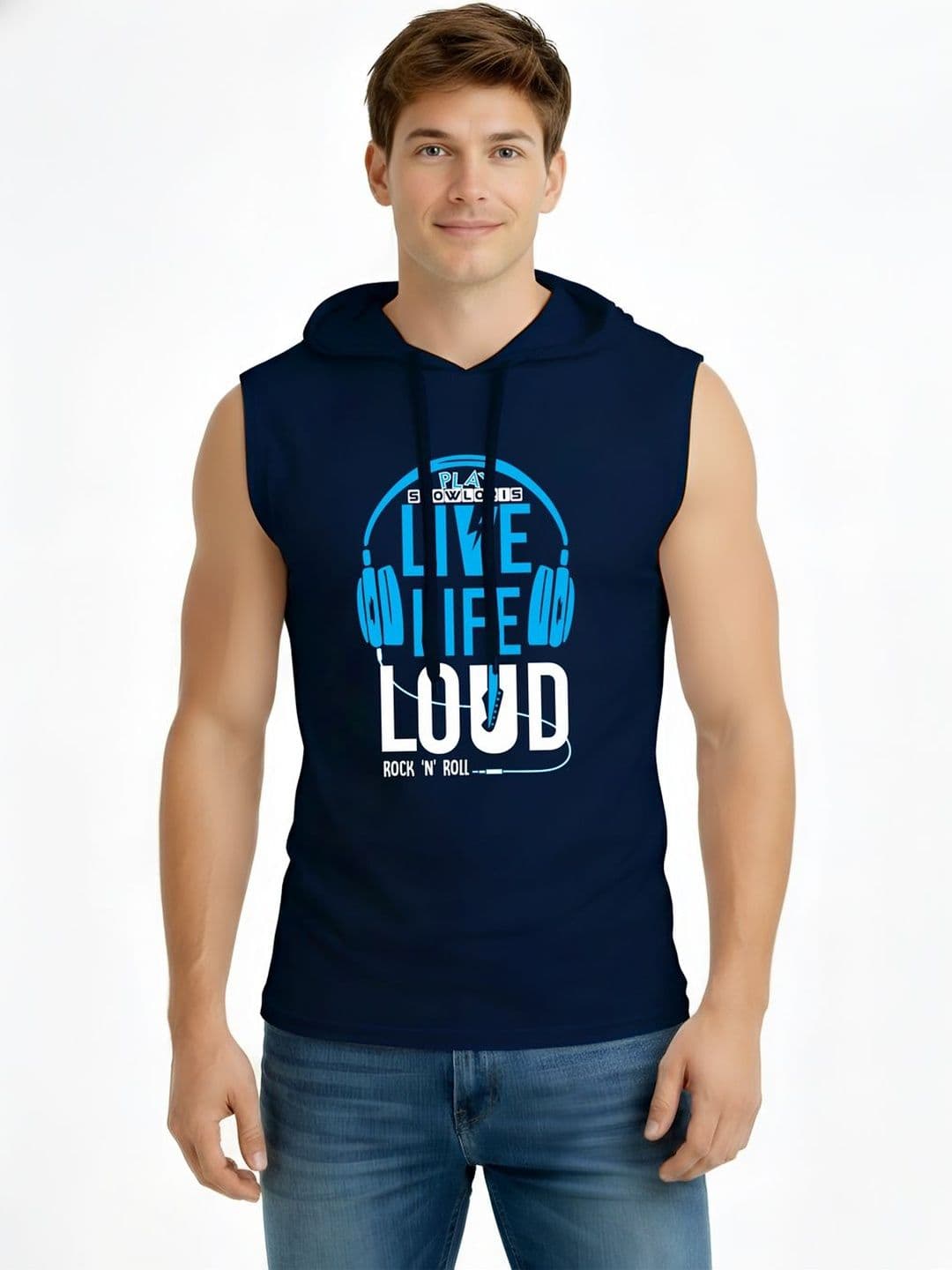 TEEFOX Men Printed Hooded T-shirt - view 1