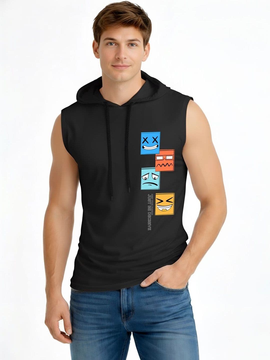 TEEFOX Men Printed Hooded T-shirt - view 1