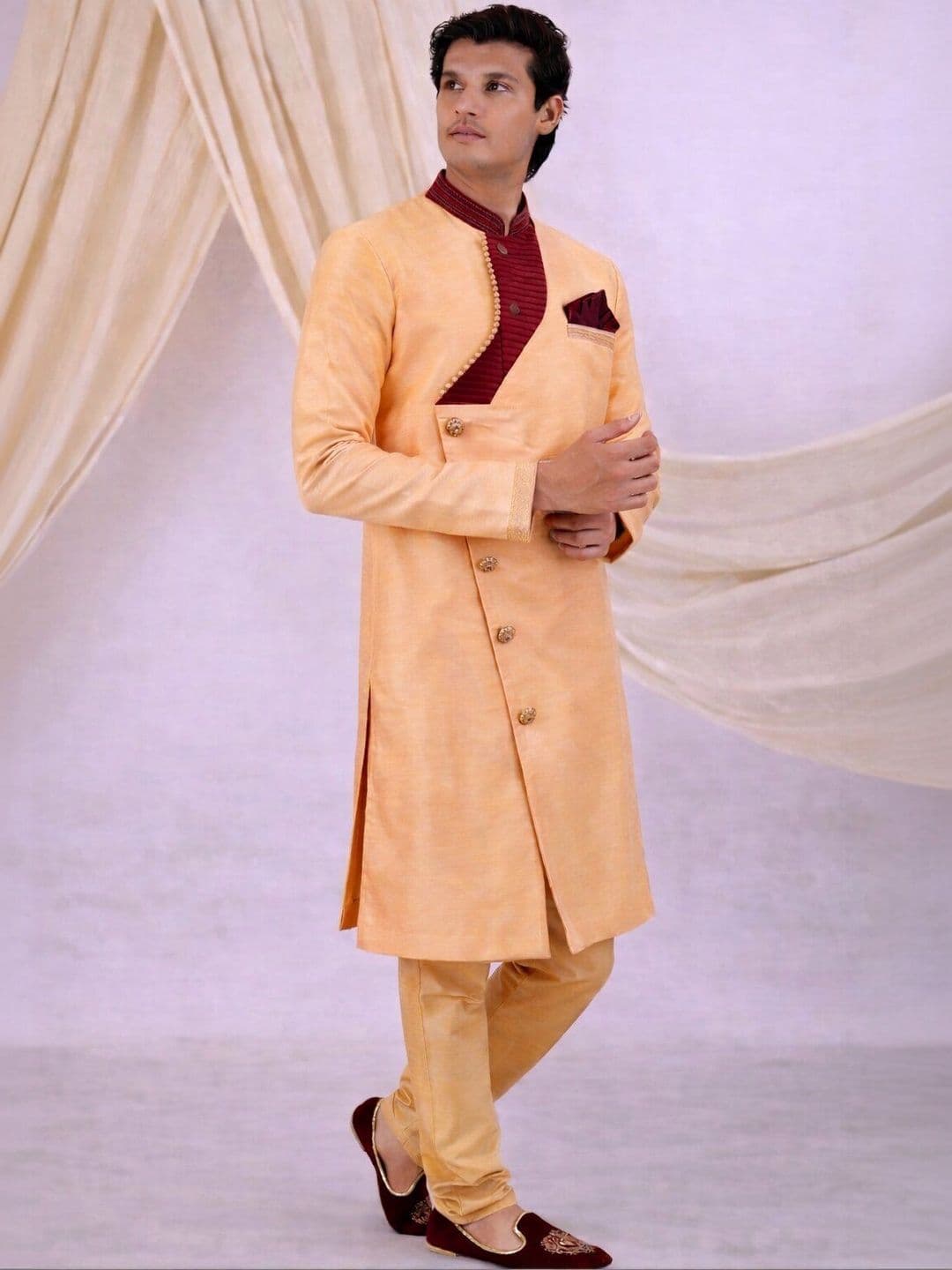 Desibutik Mandarin Collar Sherwani - view 1