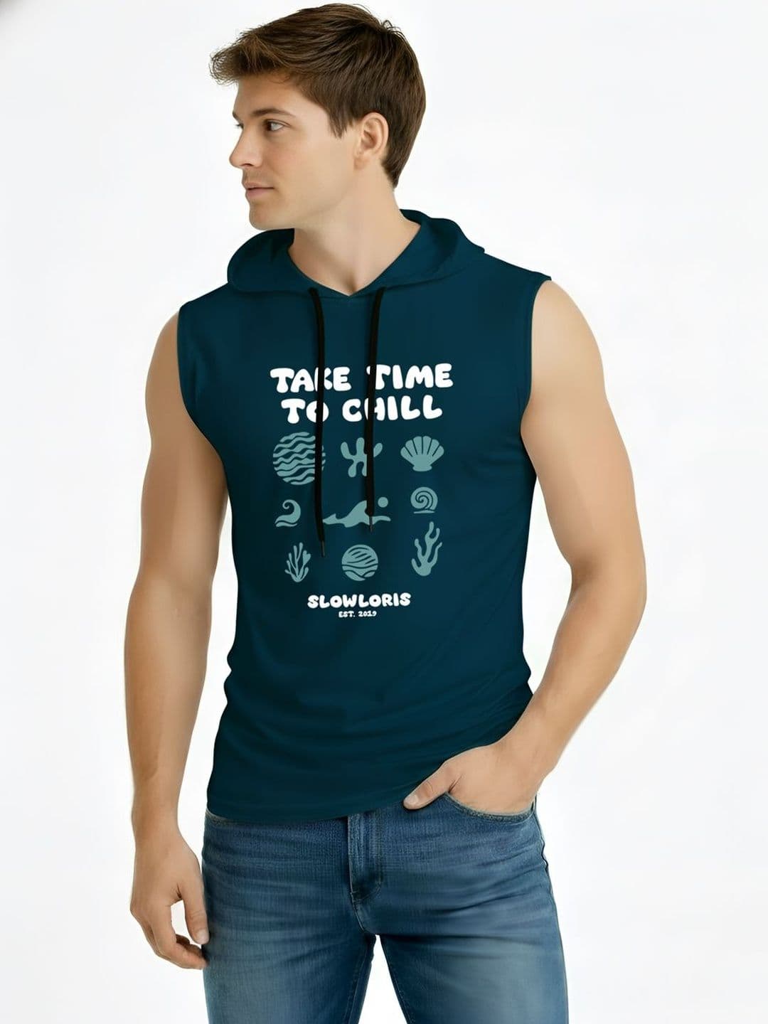 TEEFOX Men Printed Hooded T-shirt - view 1