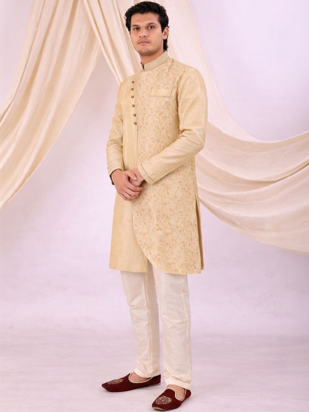 Desibutik Mandarin Collar Sherwani - view 1
