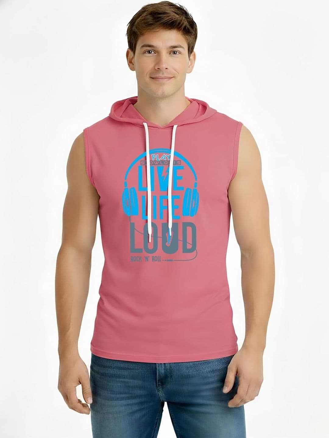 TEEFOX Men Printed Hooded T-shirt - view 1