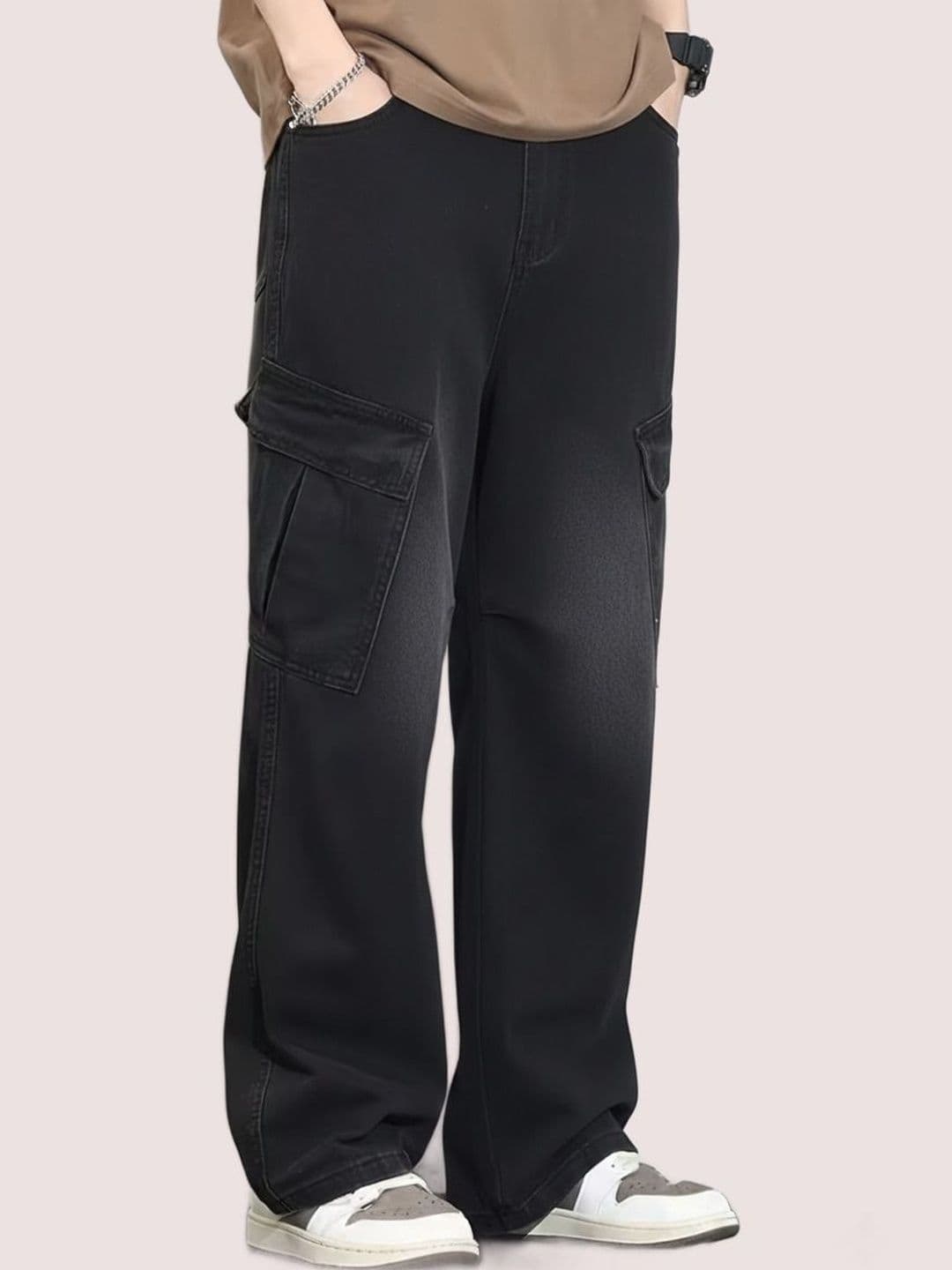 FUDE PRIDE Men Relaxed Fit Mid-Rise Light Fade Jeans - view 1