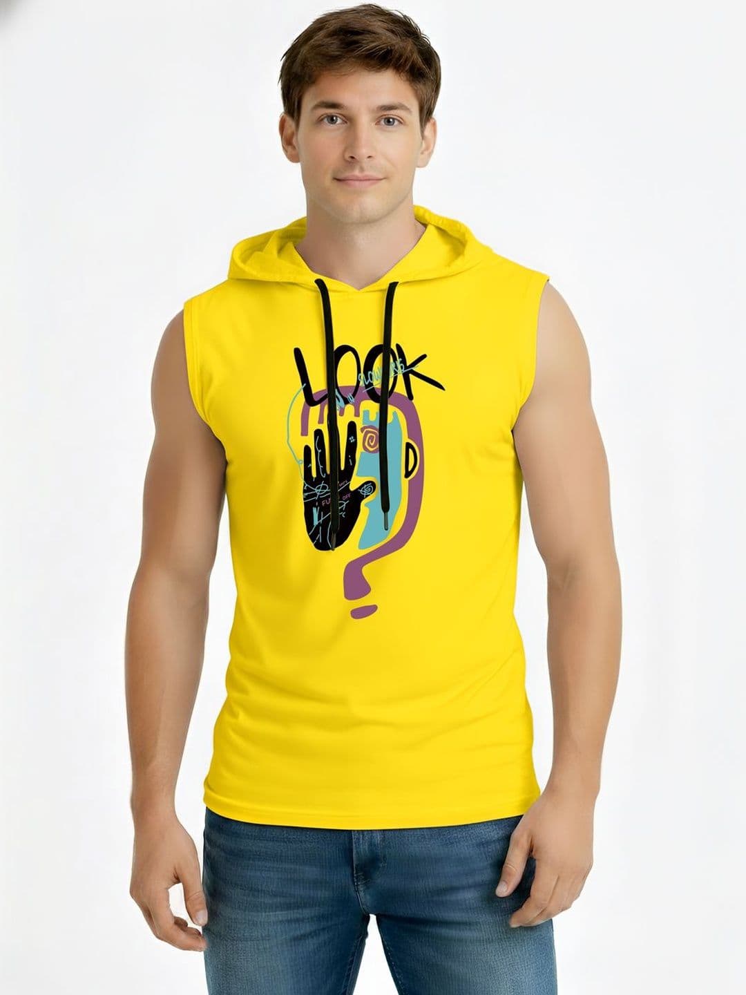 TEEFOX Men Printed Hooded T-shirt - view 1