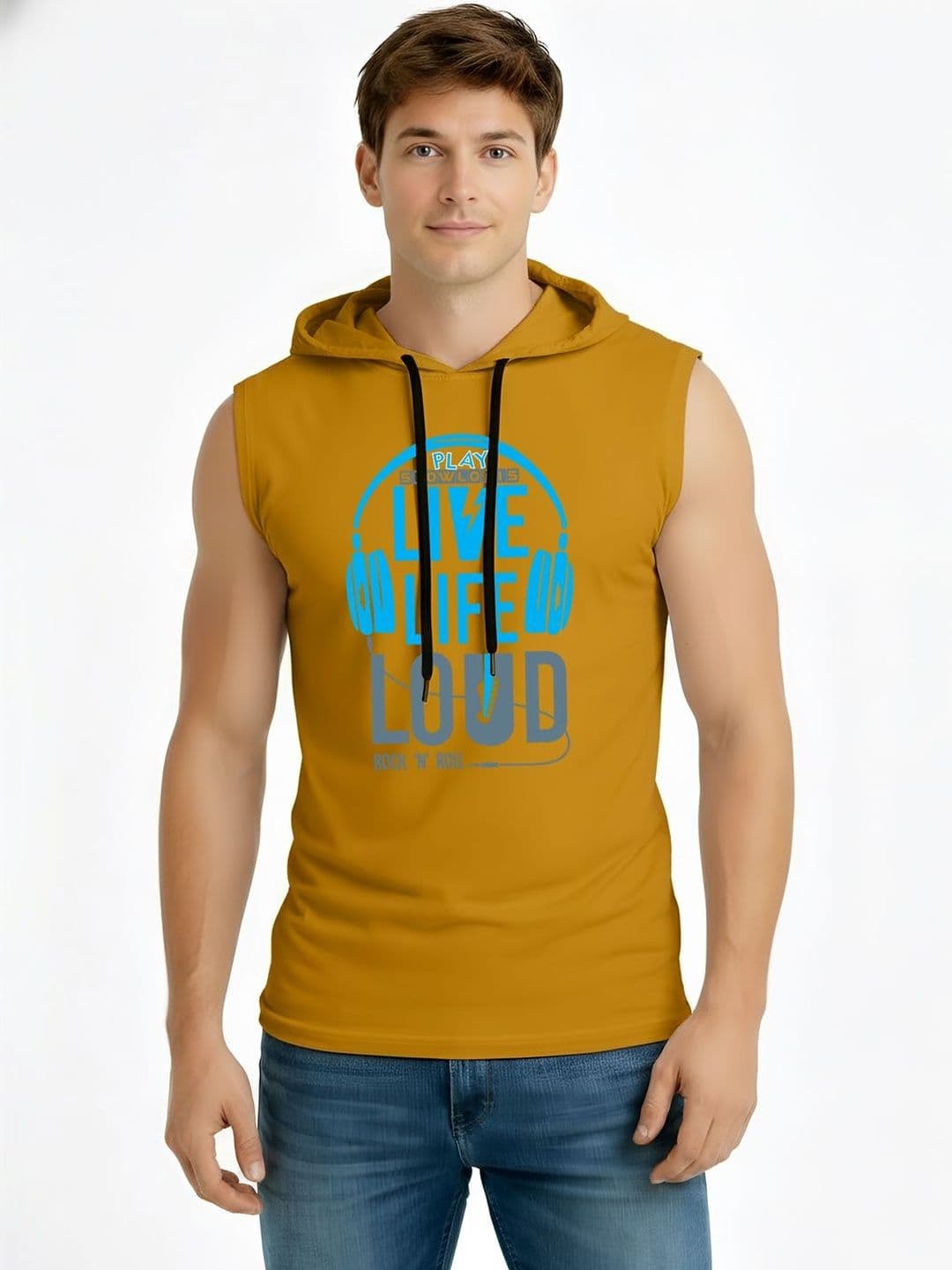 TEEFOX Men Printed Hooded T-shirt - view 1