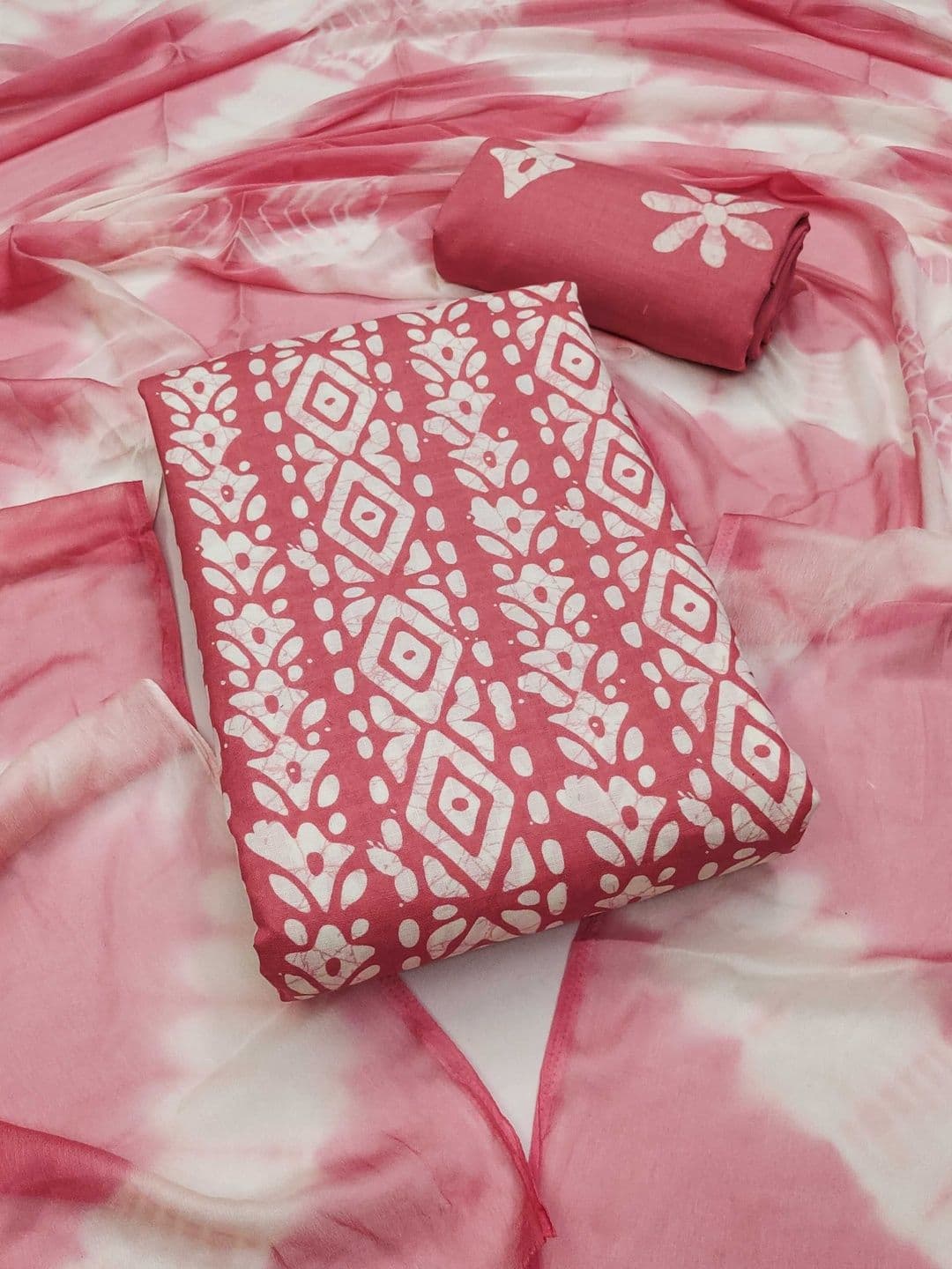 Dhaaga Ghar Printed Pure Cotton Unstitched Dress Material - view 1
