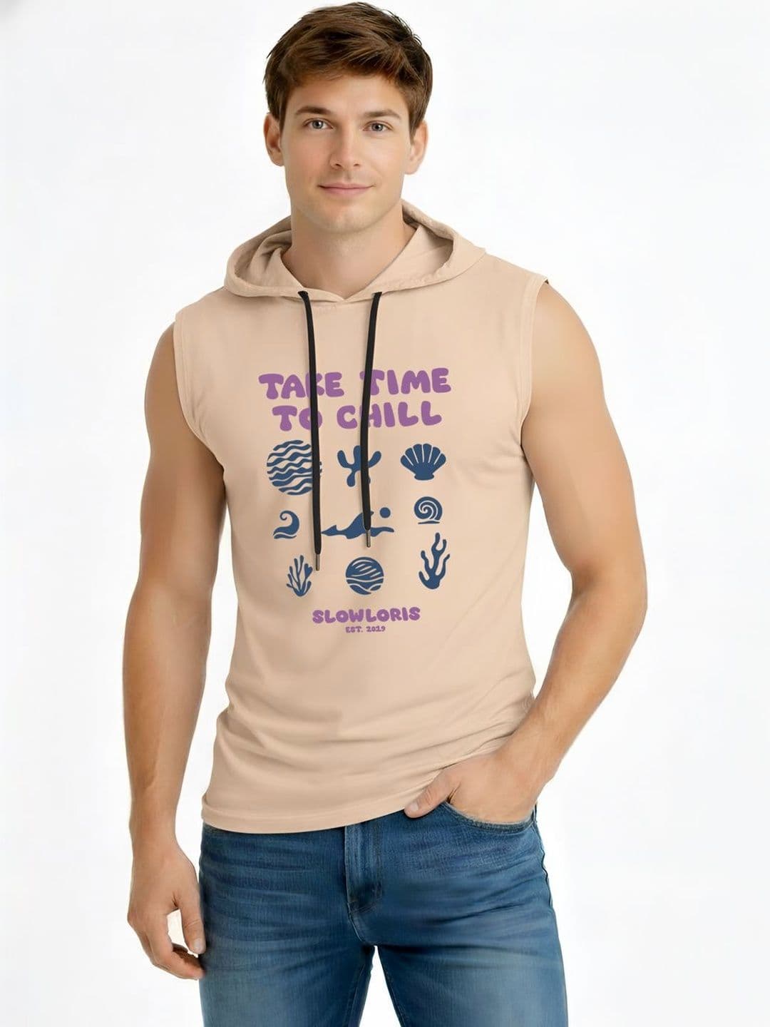 TEEFOX Men Printed Hooded T-shirt - view 1