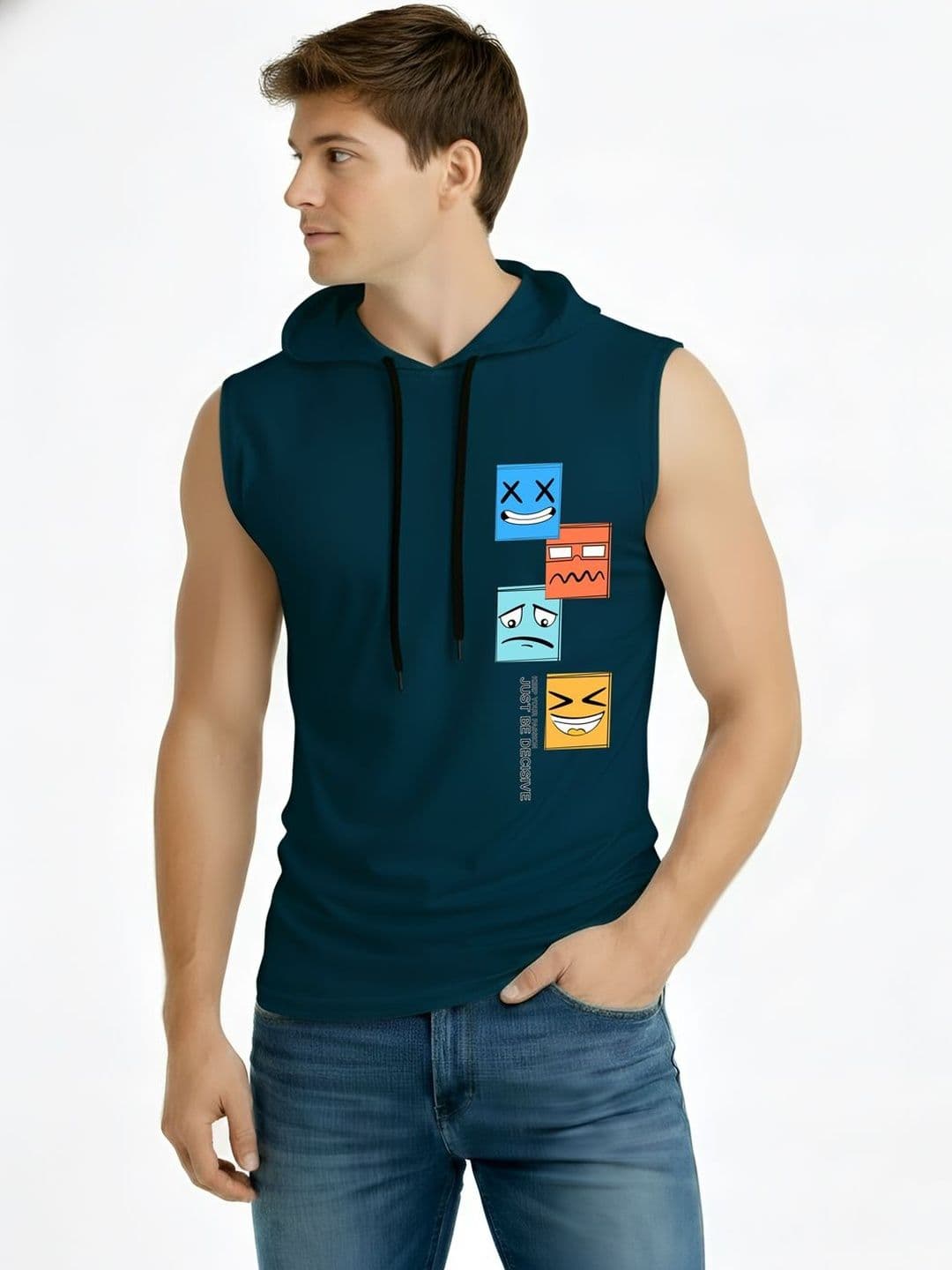 TEEFOX Men Printed Hooded T-shirt - view 1