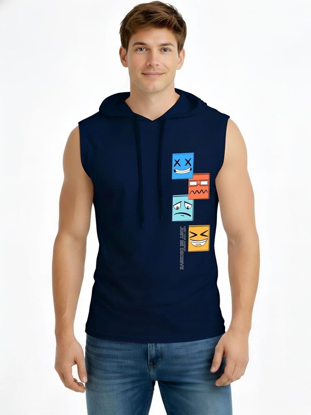 TEEFOX Men Printed Hooded T-shirt - view 1
