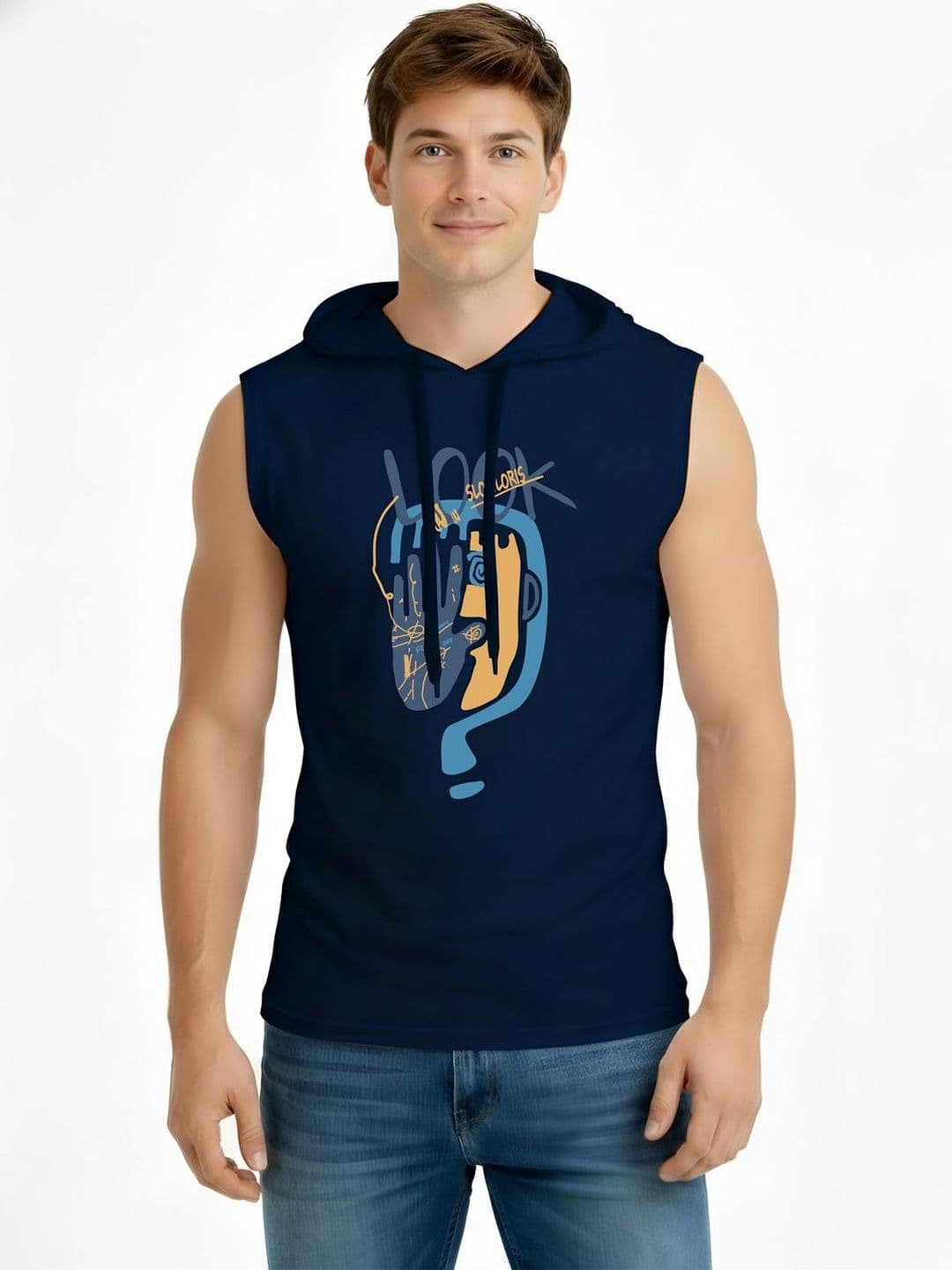 TEEFOX Men Printed Hooded T-shirt - view 1