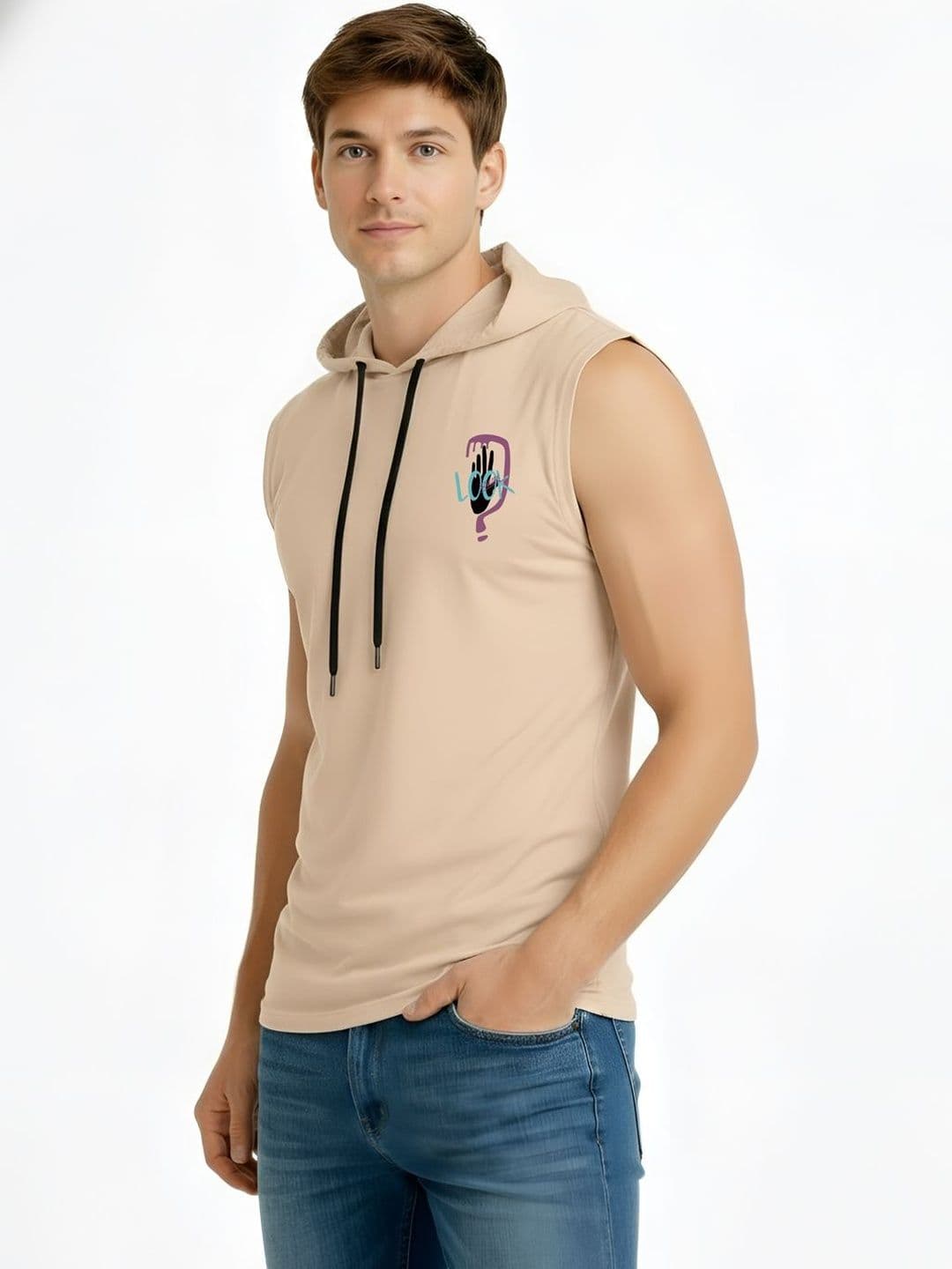 TEEFOX Men Printed Hooded T-shirt - view 1