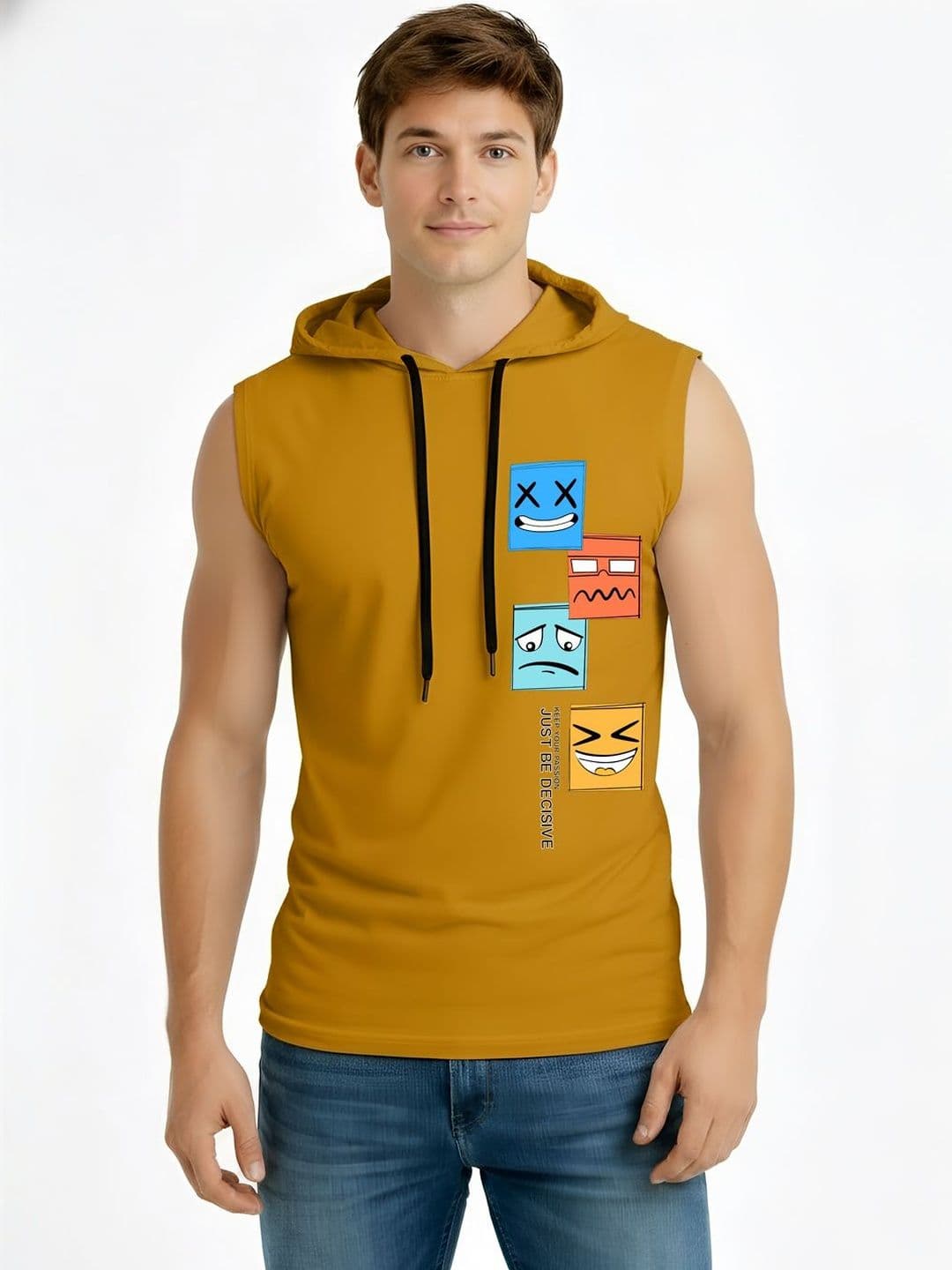 TEEFOX Men Printed Hooded T-shirt - view 1