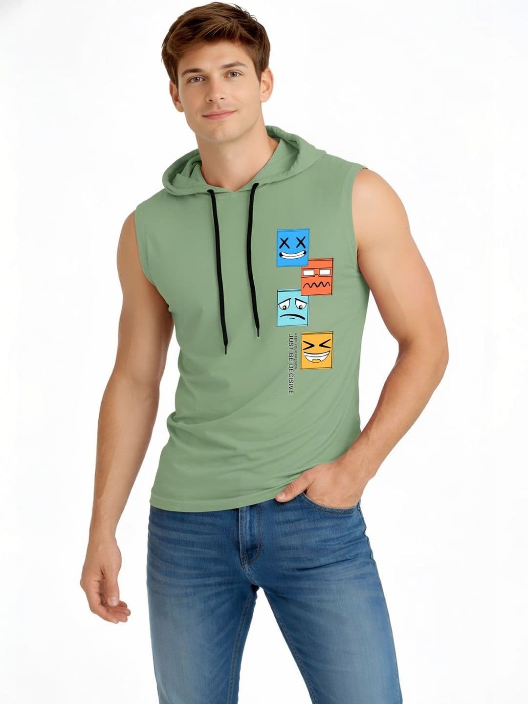 TEEFOX Men Printed Hooded T-shirt - view 1