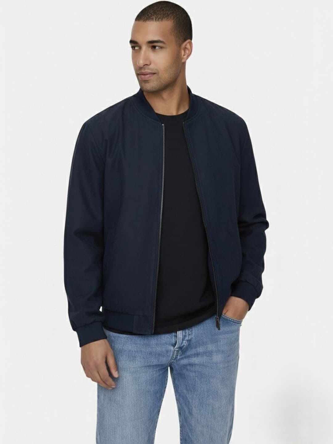Besick Men Lightweight Bomber Jacket - view 1