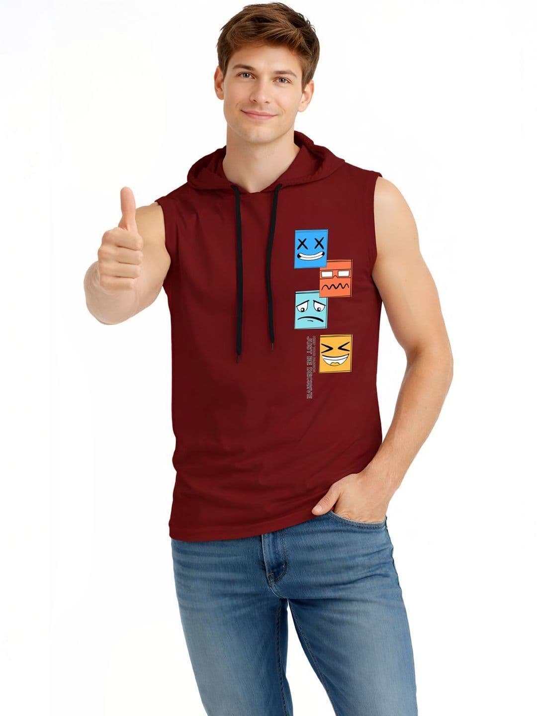 TEEFOX Men Printed Hooded T-shirt - view 1