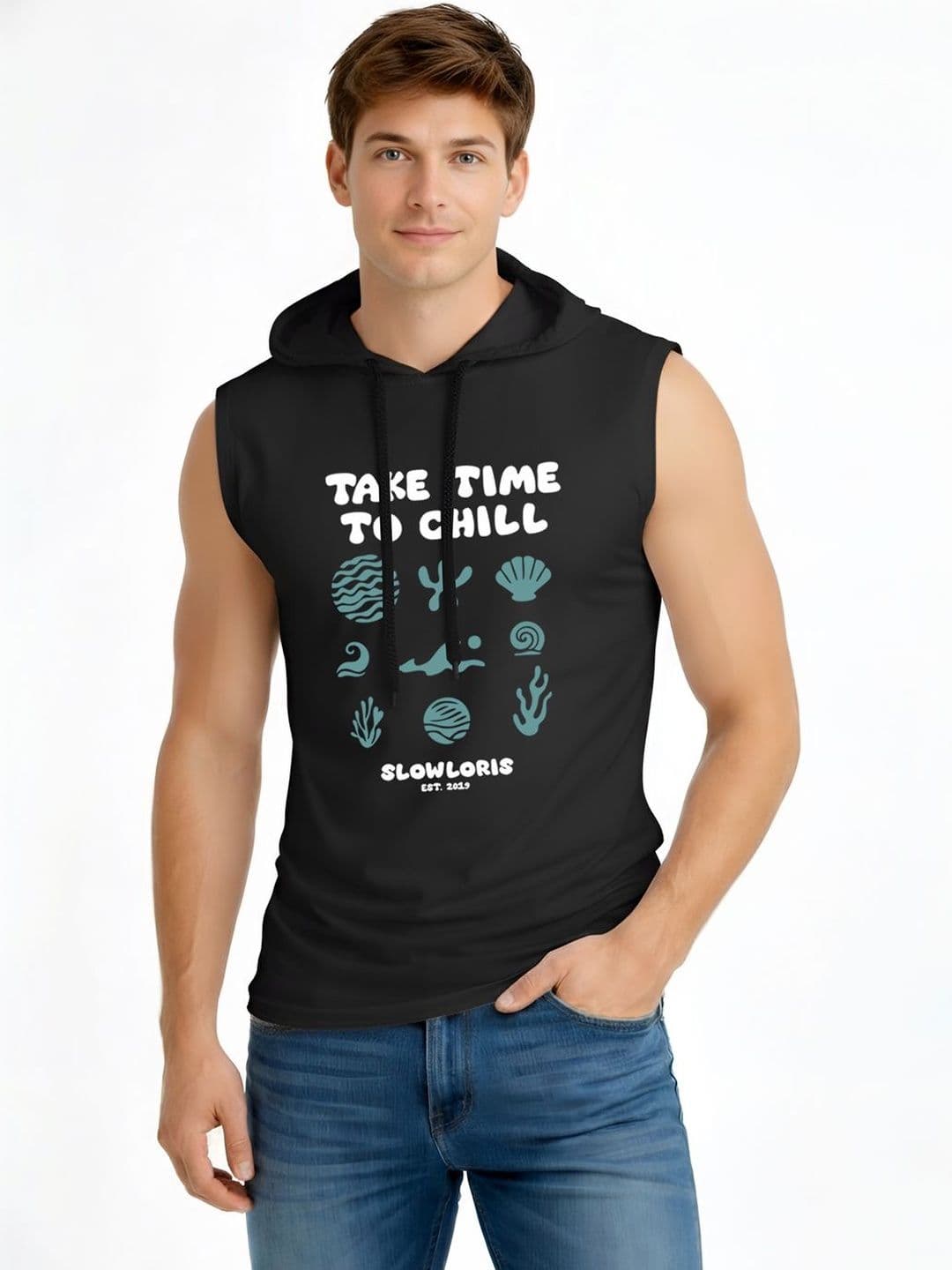 TEEFOX Men Printed Hooded T-shirt - view 1