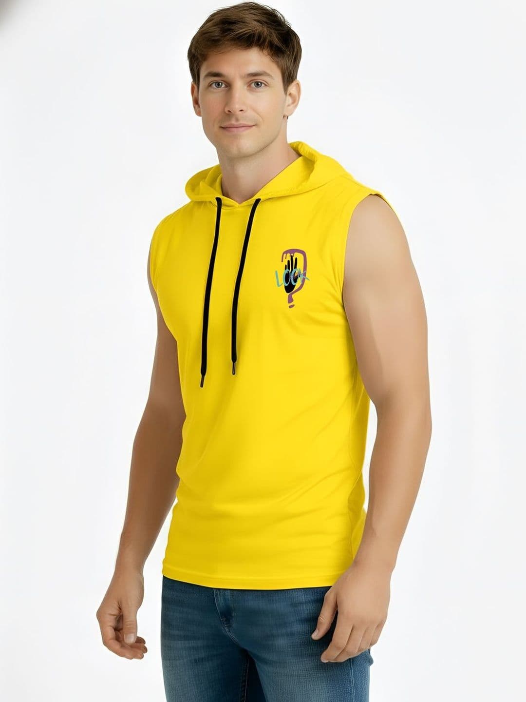 TEEFOX Men Printed Hooded T-shirt - view 1