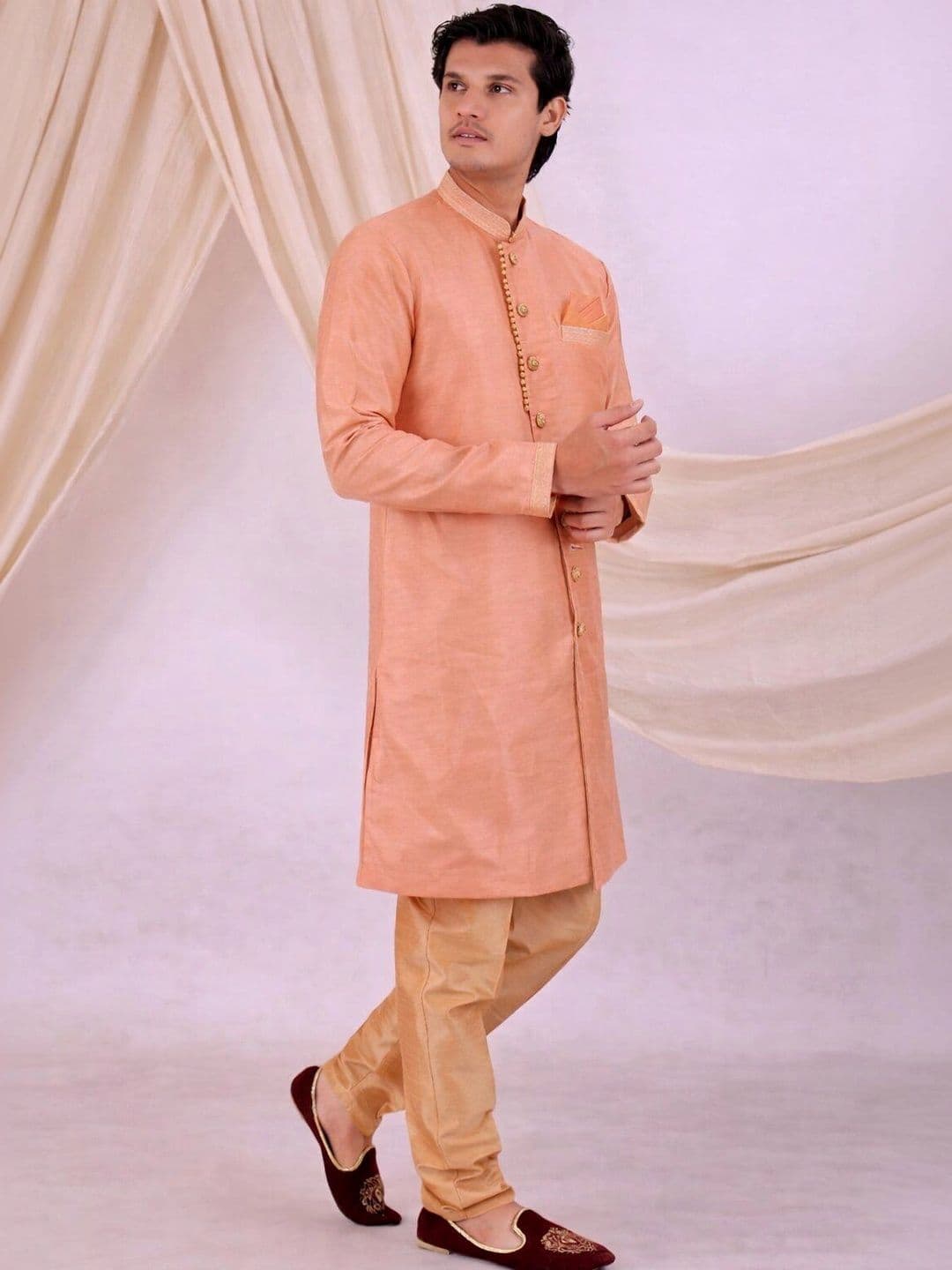 Desibutik Mandarin Collar Sherwani - view 1