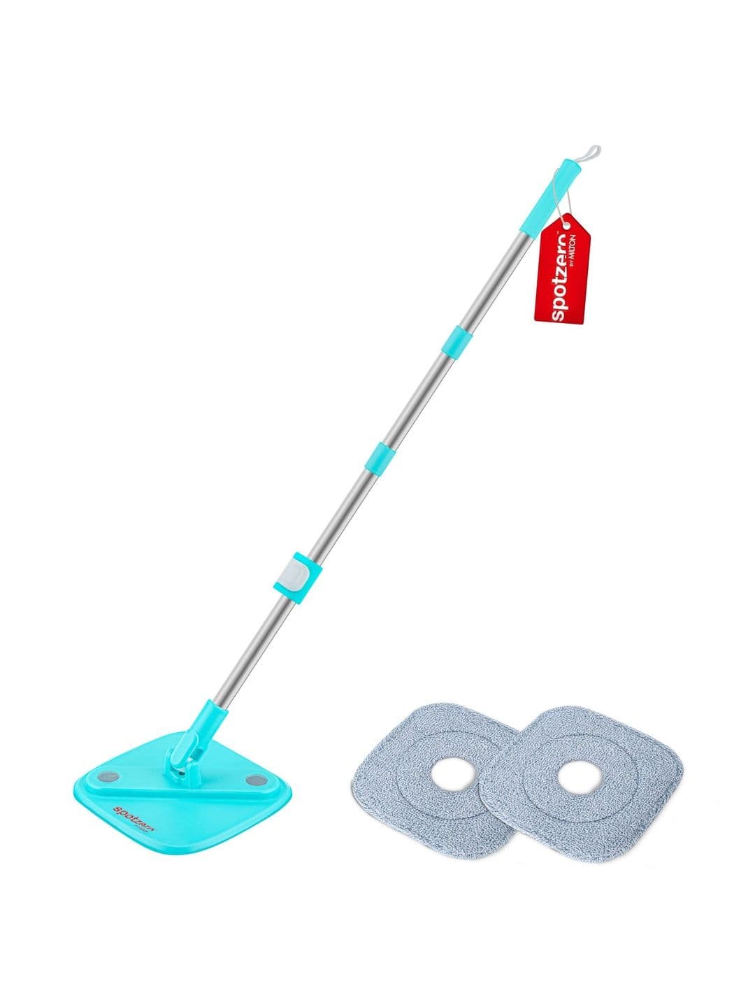 SPOTZERO by MILTON Milton Fresh Flow Square Spin Mop Set with Handle and Pads - view 1