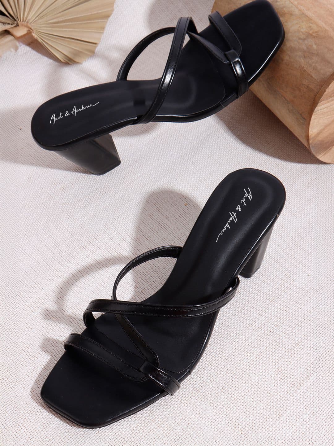 Mast & Harbour Open Toe Block Heel Sandals - view 1